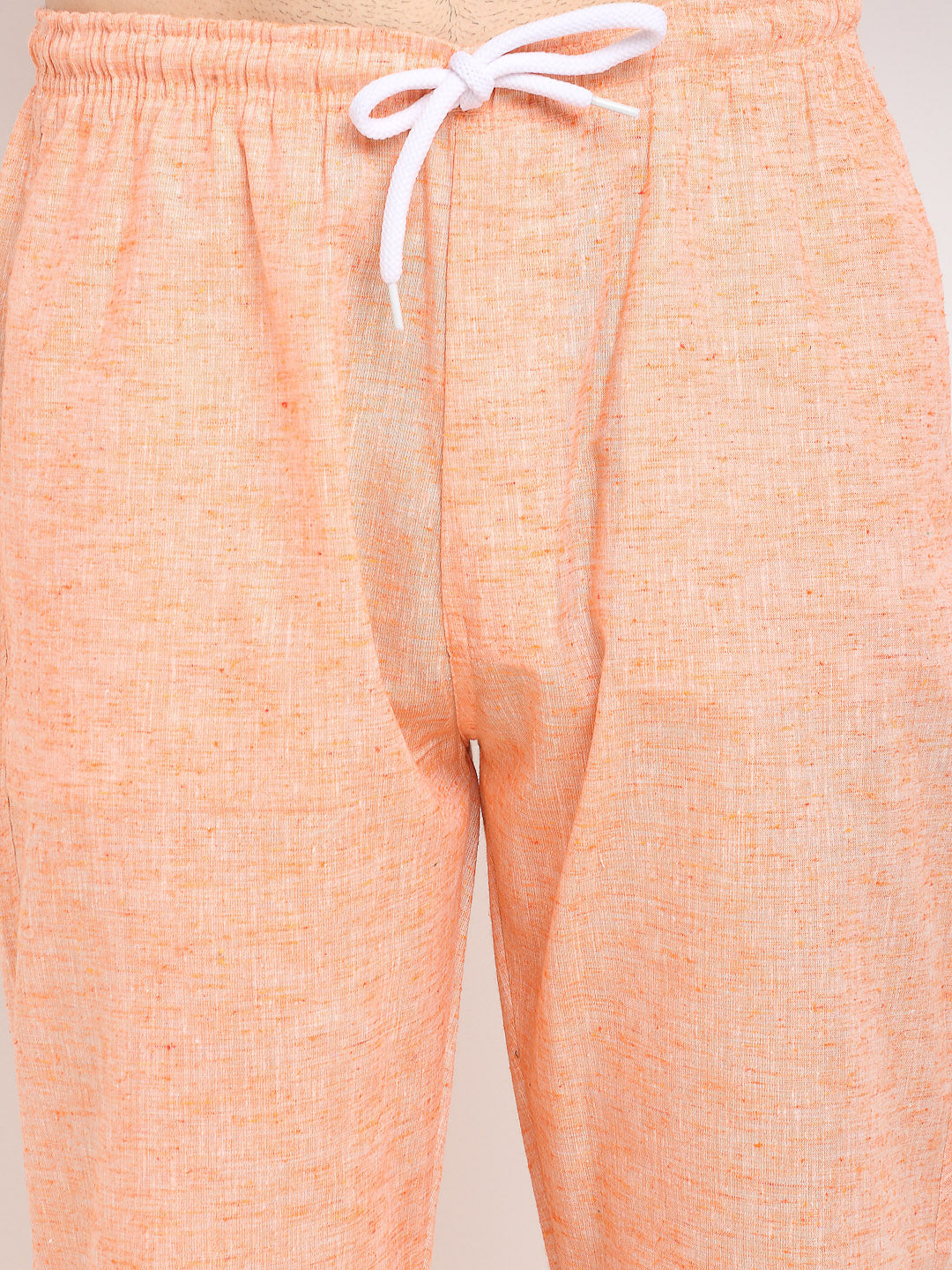 Jainish Men's Orange Linen Cotton Track Pants ( JOG 021Orange ) - Distacart