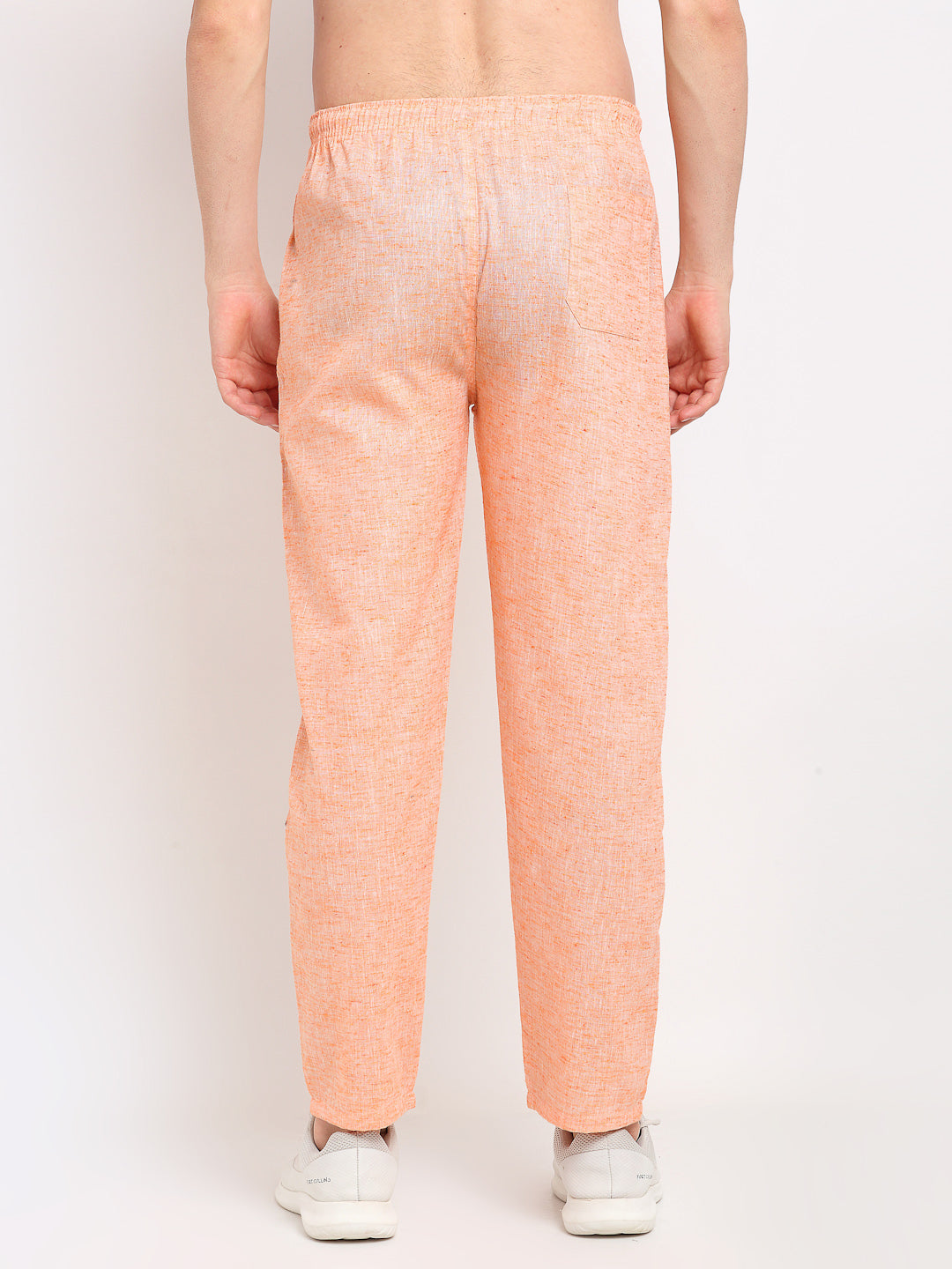 Jainish Men's Orange Linen Cotton Track Pants ( JOG 021Orange ) - Distacart