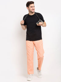 Thumbnail for Jainish Men's Orange Linen Cotton Track Pants ( JOG 021Orange ) - Distacart