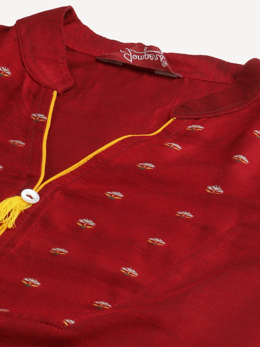 Jompers Women Maroon Regular Kurta with Trousers & With Dupatta (Maroon) - Distacart