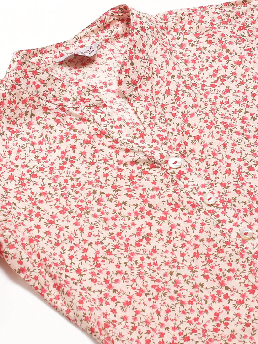 Jompers Women Pink Floral Printed Kurta with Palazzos - Distacart