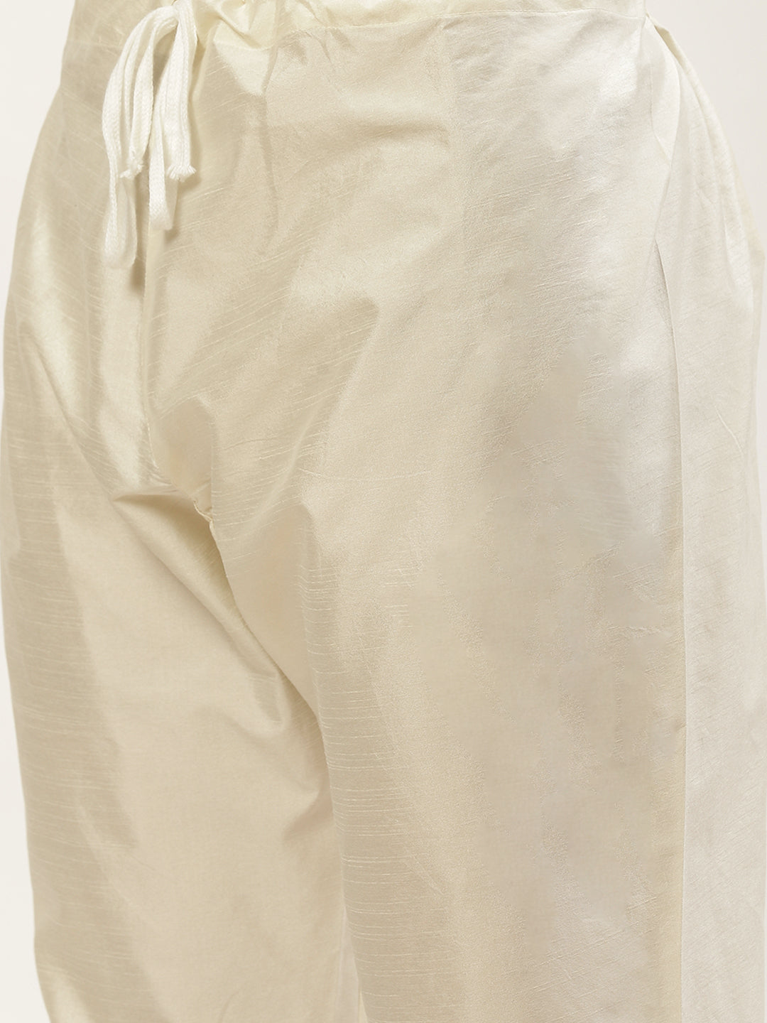 Jompers Men's Embroidered Nehru Jacket & Kurta Pyjama ( Grey ) - Distacart