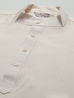 Thumbnail for Jompers Men's Embroidered Nehru Jacket & Kurta Pyjama ( Navy ) - Distacart