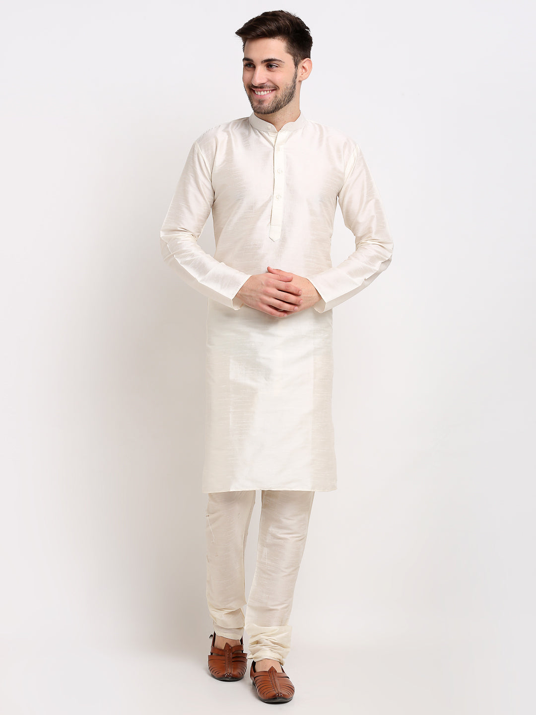 Jompers Men's Ikat Print Nehru Jacket & Kurta Pyjama - Distacart