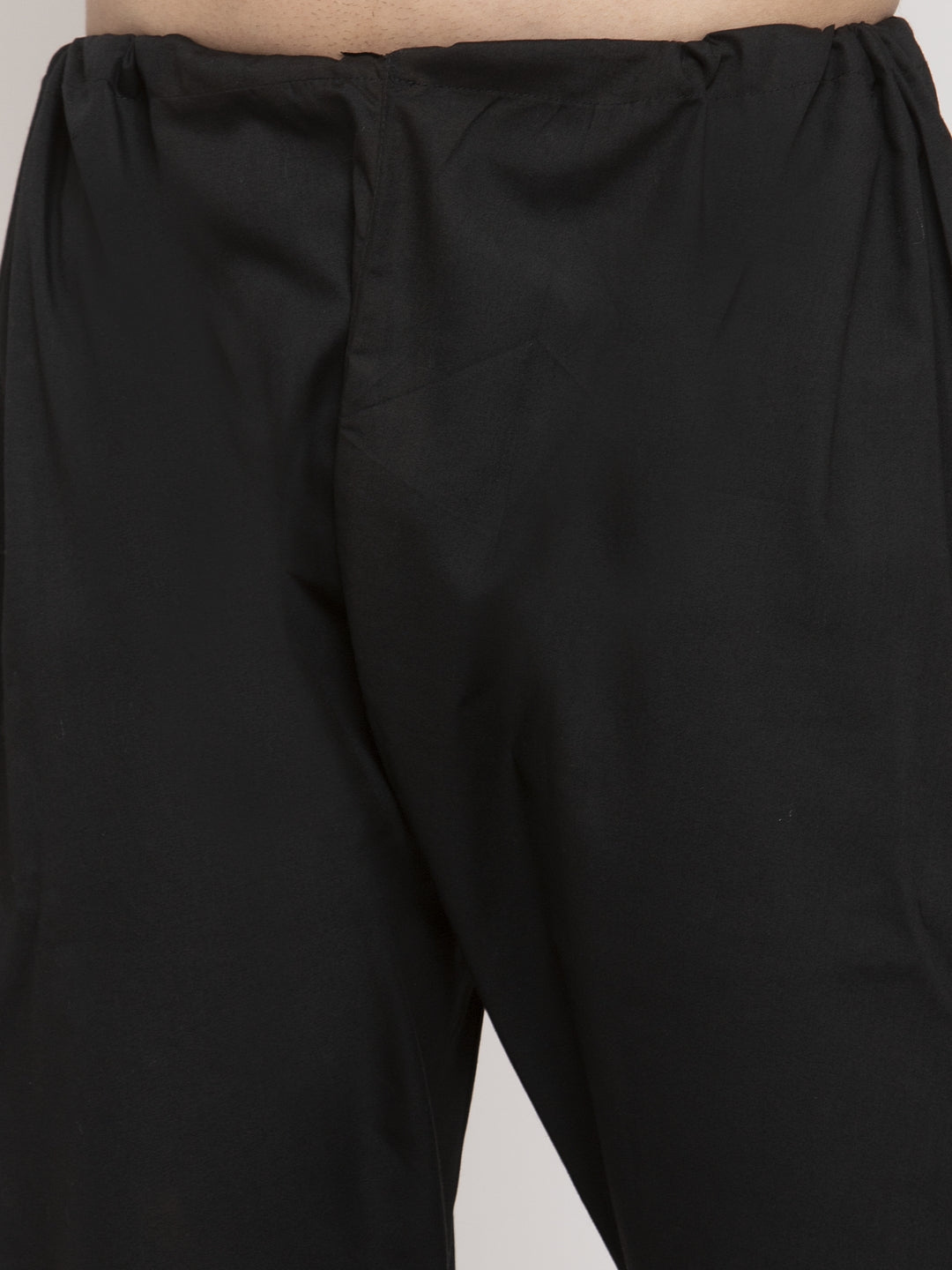 Jompers Men Black Chikan Kurta with Churidar - Distacart