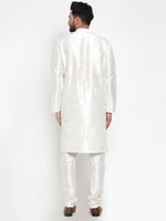 Thumbnail for Jompers Men White Solid Kurta with Churidar - Distacart