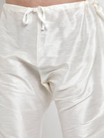 Thumbnail for Jompers Men White Solid Kurta with Churidar - Distacart