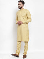Thumbnail for Jompers Men Beige Solid Kurta Only - Distacart