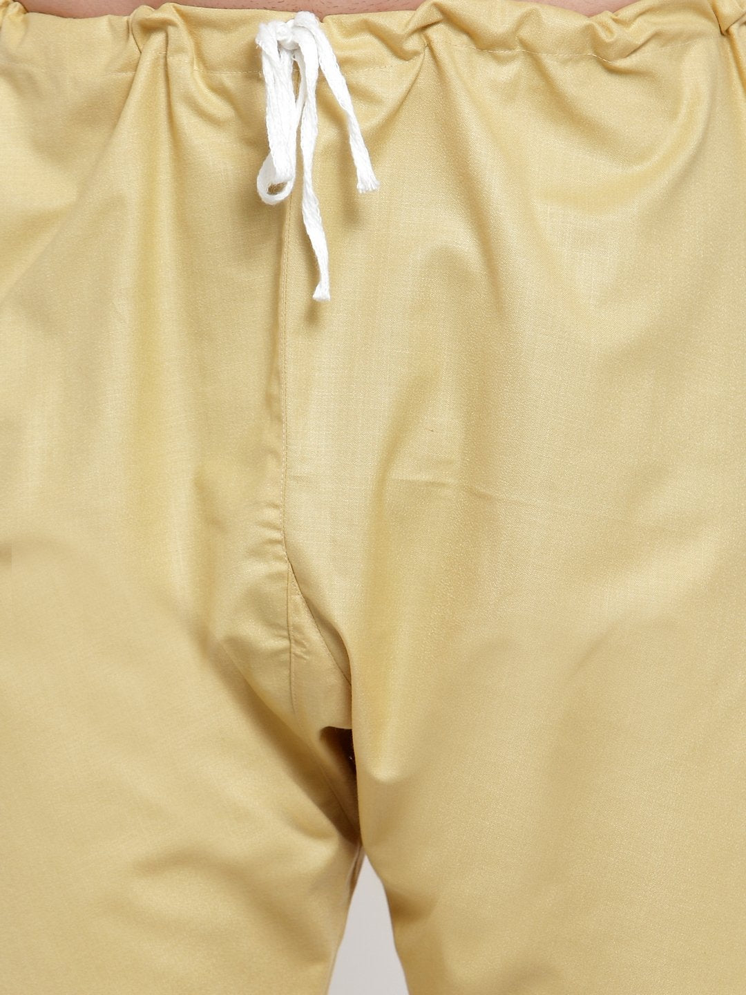 Jompers Men Beige Solid Kurta with Churidar - Distacart