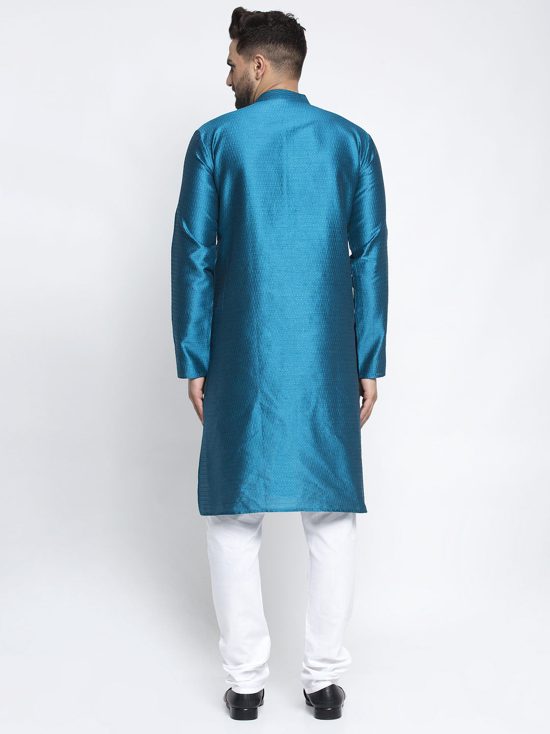 Jompers Men's Peacock Woven Kurta Payjama Set