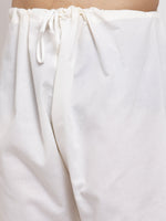 Thumbnail for Jompers Men Cream Embroidered Kurta with Pyjamas - Distacart