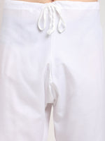 Thumbnail for Jompers Men's Cream Cotton Striped Kurta Payjama Sets