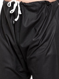 Thumbnail for Jompers Men's Solid Cotton Kurta Pajama with Printed Waistcoat (Navy-B) - Distacart