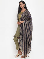 Thumbnail for Jompers Women Mustard Solid Kurta with Trousers & Dupatta - Distacart