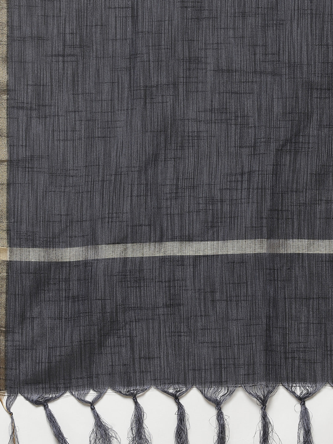 Jompers Women Navy Blue & Charcoal Grey Self Design Kurta with Trousers & Dupatta - Distacart