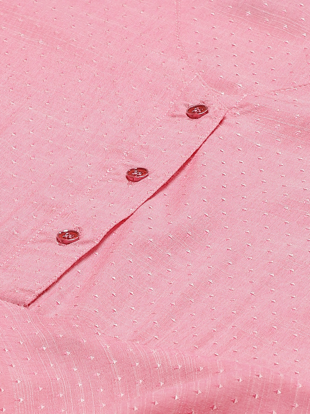 Jompers Women Pink & White Self Design Kurta with Trousers & Dupatta - Distacart