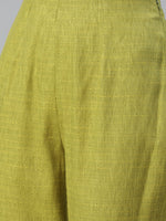 Thumbnail for Jompers Women Green & Beige Self Design Kurta with Trousers & Dupatta - Distacart