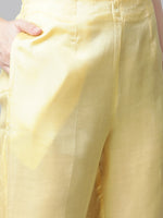 Thumbnail for Jompers Women Yellow Embroidered Regular Sequinned Kurta with Trousers & With Dupatta - Distacart