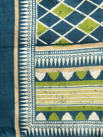 Thumbnail for Jompers Women Green Self-Striped Kurta with Trousers & Art Silk Dupatta - Distacart
