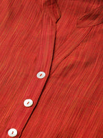 Thumbnail for Jompers Women Red & Black Self-Striped Kurta with Trousers & Dupatta - Distacart