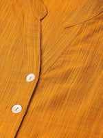 Thumbnail for Jompers Women Mustard & Red Self-Striped Kurta with Trousers & Dupatta - Distacart