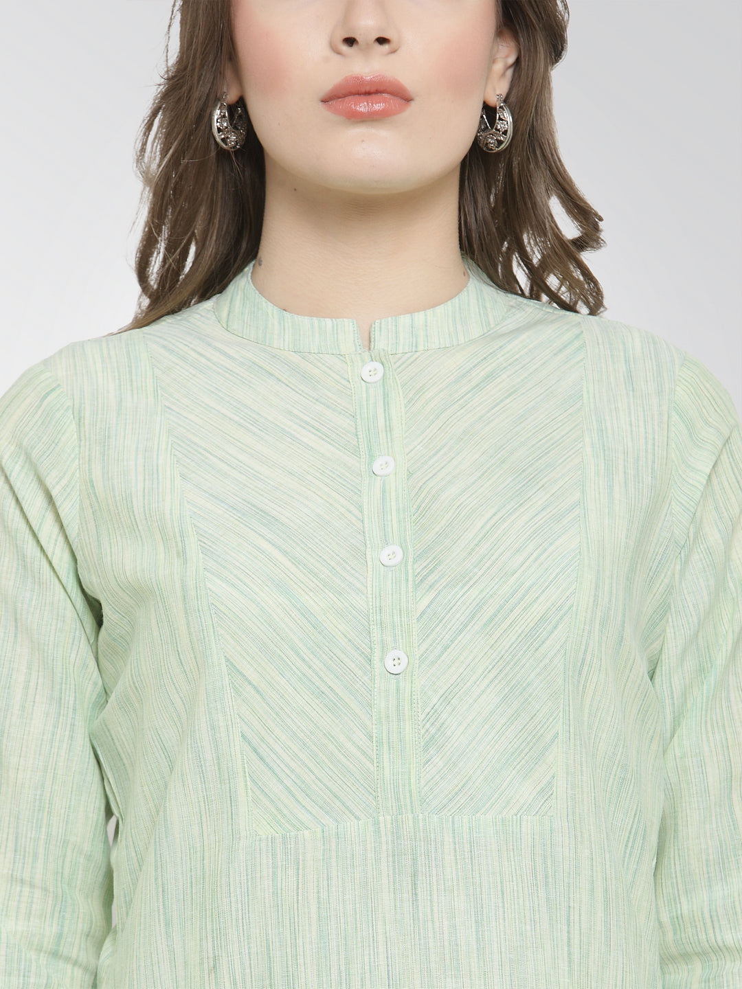 Jompers Women Green self design straight Kurta - Distacart