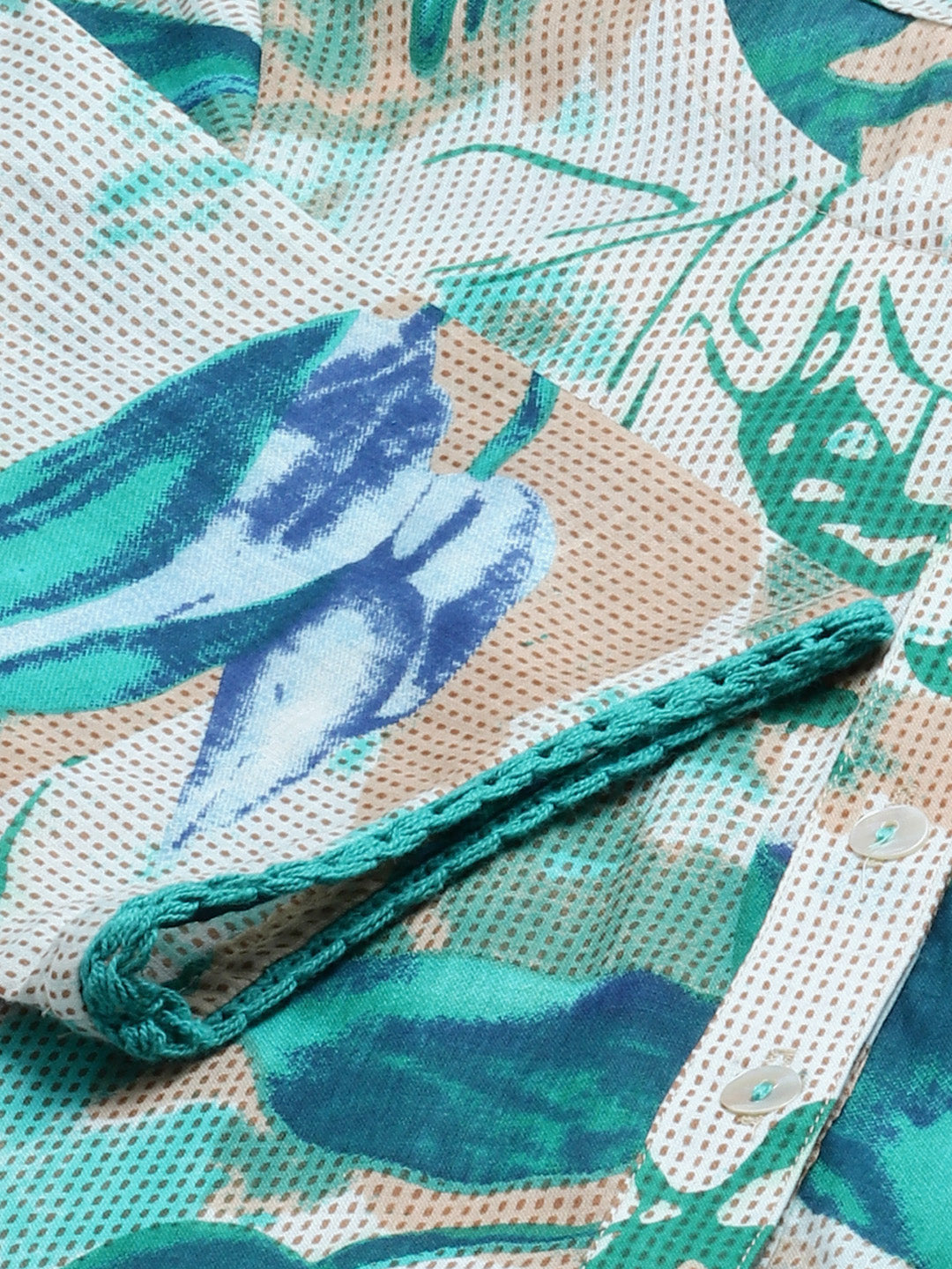 Jompers Women Off White & Blue Floral Printed Floral Anarkali Kurta - Distacart