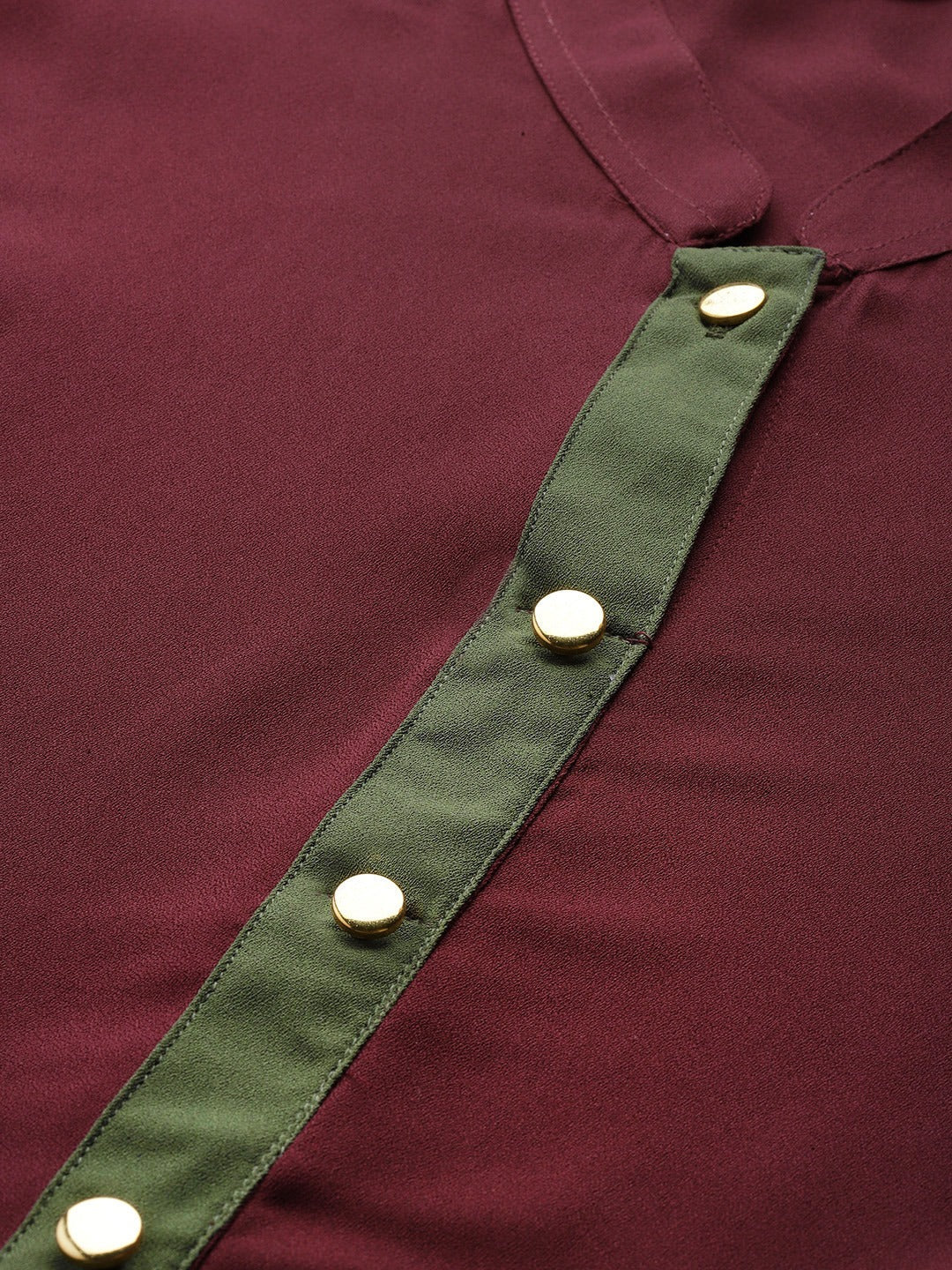 Jompers Women Purple & Green Solid A-line Kurta - Distacart