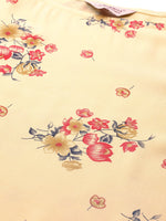 Thumbnail for Jompers Women Yellow & Red Floral Printed Kurta - Distacart