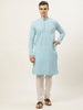 Jompers Men's Sky Embroidered Kurta Payjama Sets