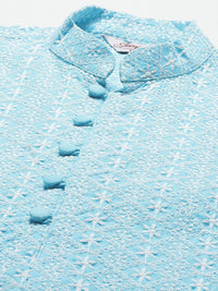 Thumbnail for Jompers Men's Sky Embroidered Kurta Payjama Sets