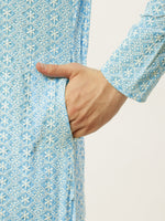 Thumbnail for Jompers Men's Sky Embroidered Kurta Payjama Sets