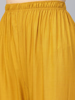Thumbnail for Jompers Women Mustard Solid Straight Palazzos - Distacart