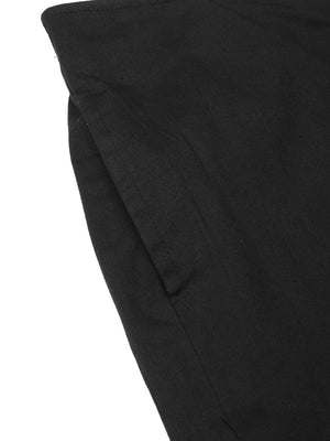 Jompers Women Black Smart Slim Fit Solid Bottom Flared Trousers - Distacart