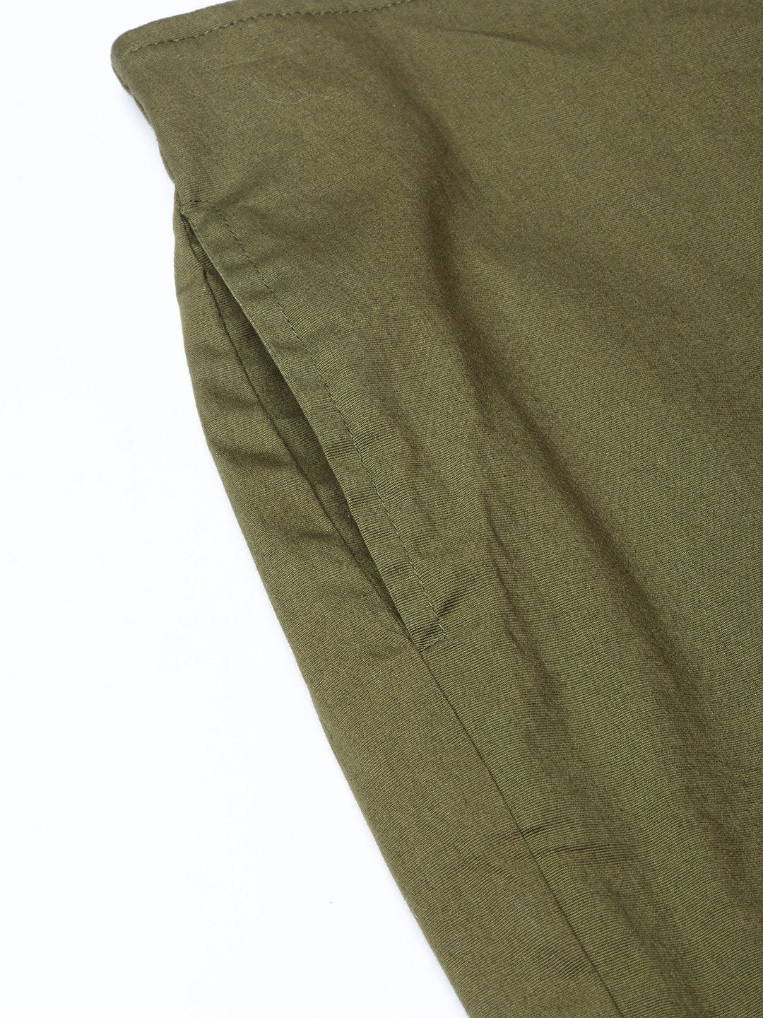 Jompers Women Olive Green Smart Fit Solid Bottom Flared Trousers - Distacart