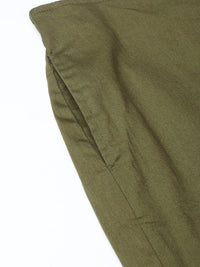 Thumbnail for Jompers Women Olive Green Smart Fit Solid Bottom Flared Trousers - Distacart