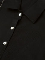 Thumbnail for Jompers Women Black Regular Fit Crinkled Effect Casual Shirt - Distacart