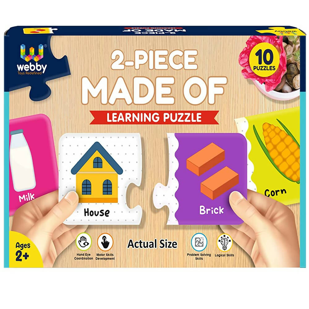 Webby Made of 2 Piece Learning Pack Jigsaw Puzzle for Kids - Distacart