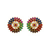 J Pearls Multi Colour Studs - Real Pearl Jewelry - Distacart