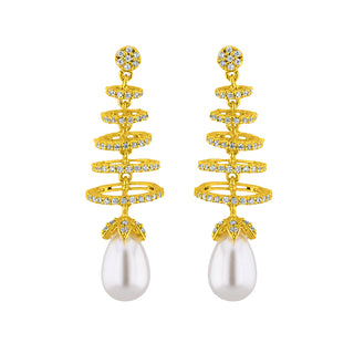 J Pearls Alluring Pearl Earrings - Real Pearl Jewelry - Distacart
