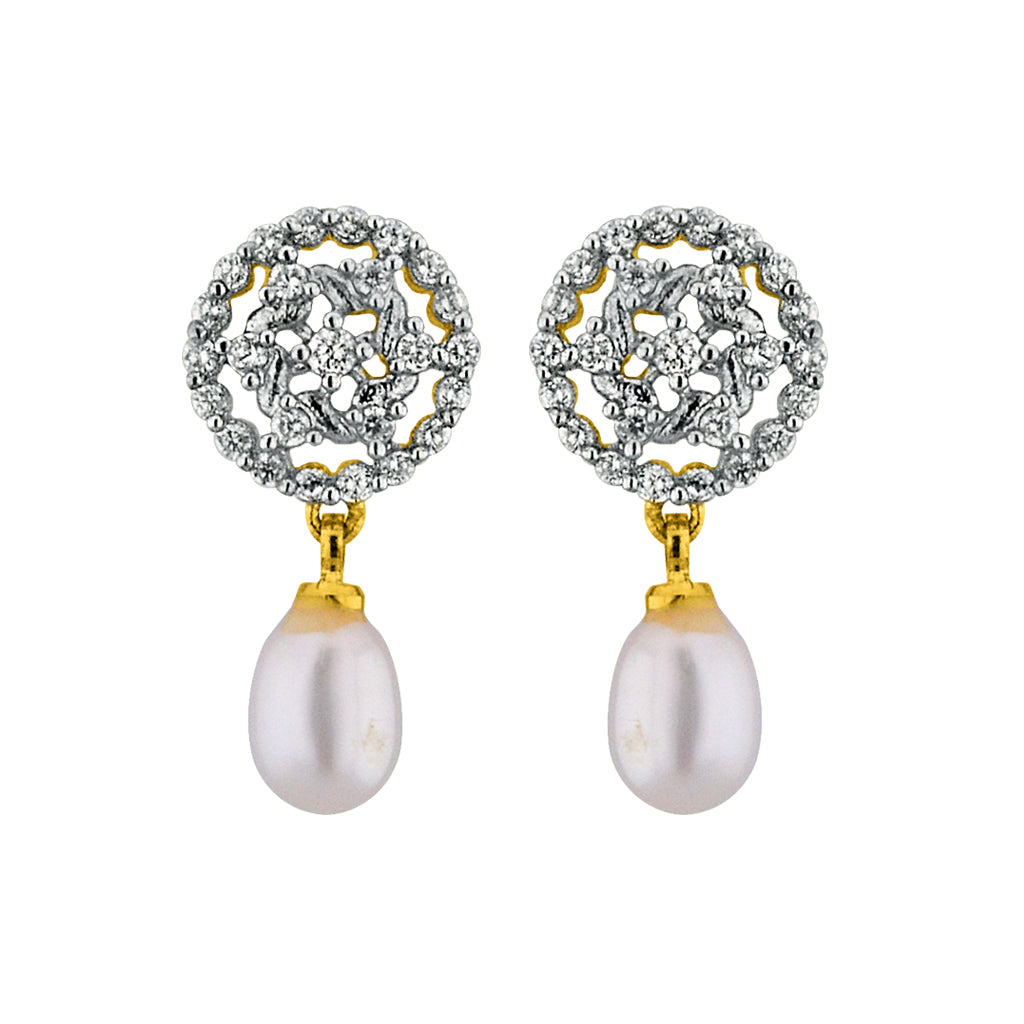 J Pearls Cheerful Pearl Drop Earrings - Real Pearl Jewelry - Distacart
