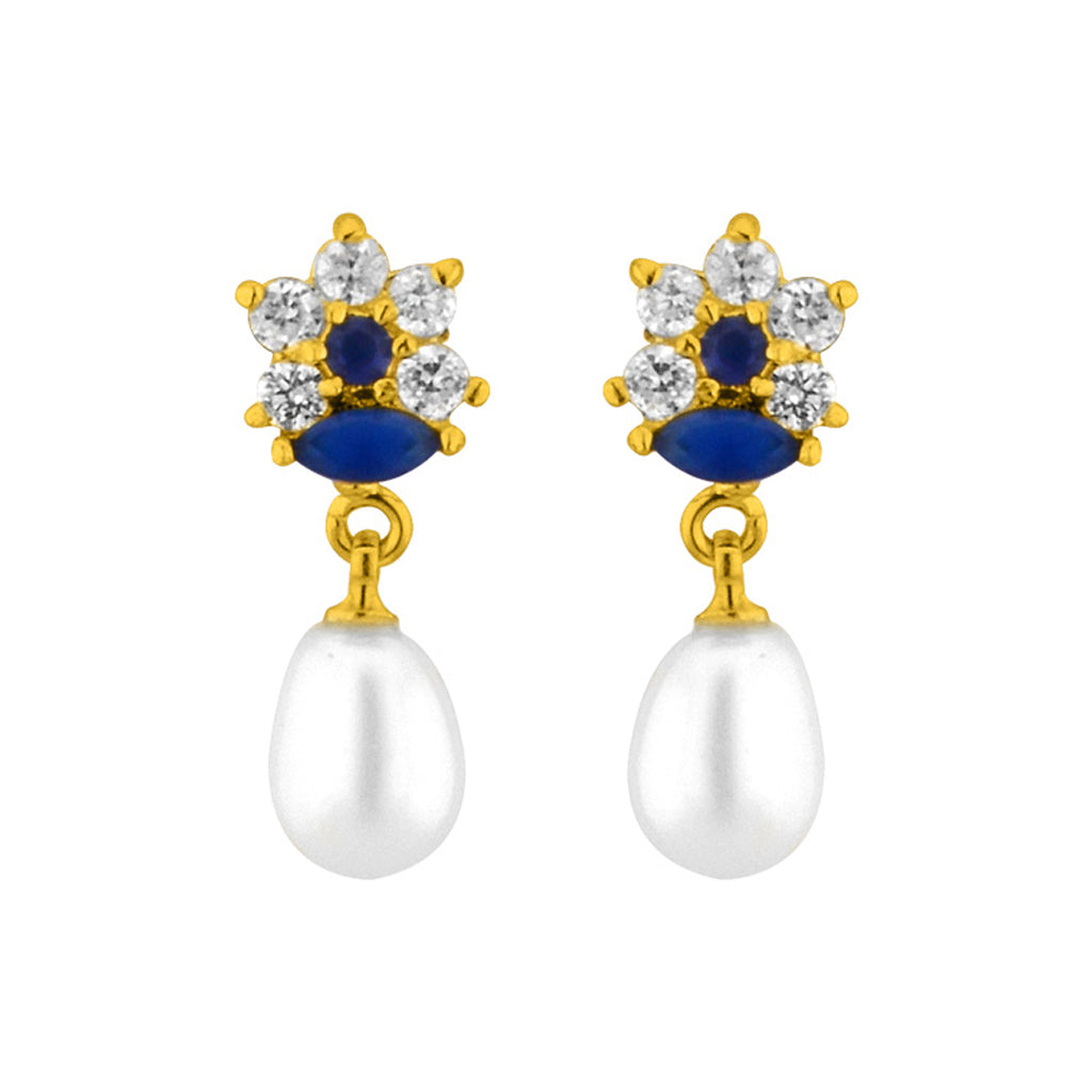 J Pearls Star Pearl Earrings - Real Pearl Jewelry - Distacart