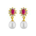 Thumbnail for J Pearls Sparkle Pearl Earrings - Real Pearl Jewelry - Distacart