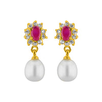 Thumbnail for J Pearls Sparkle Pearl Earrings - Real Pearl Jewelry - Distacart