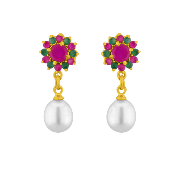 J Pearls Delightful Pearl Earrings - Real Pearl Jewelry - Distacart