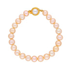 Thumbnail for J Pearls Single Line Pink Pearl Bracelet - Real Pearl Jewelry - Distacart