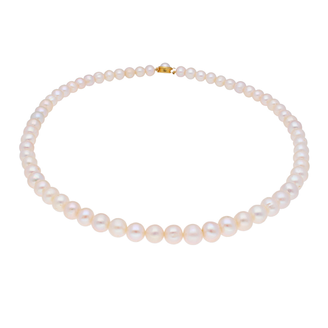 J Pearls Round Pearl Necklace - Real Pearl Jewelry - Distacart
