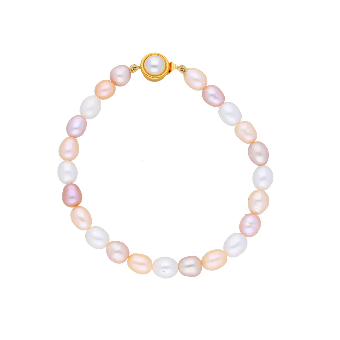 J Pearls Dazzling Pearl Bracelet - Real Pearl Jewelry - Distacart