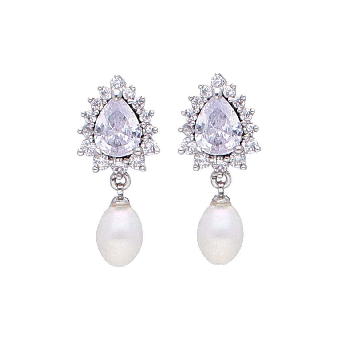 J Pearls Classic Pearl Earrings - Real Pearl Jewelry - Distacart