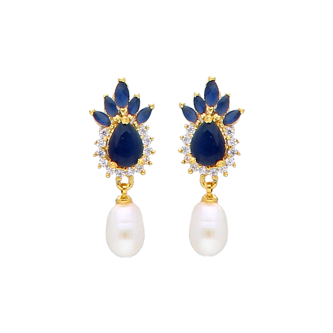J Pearls Jaze Pearl Earrings - Real Pearl Jewelry - Distacart